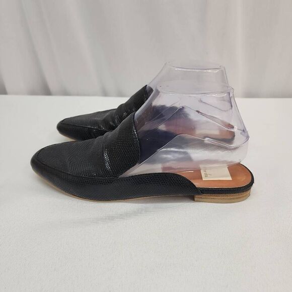 Dolce Vita Size 6.5 Women's Maura Black Mules Croc Embossed Comfy Career Cc - Picture 6 of 10